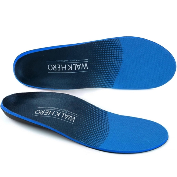 Walk Hero Inserts Relieve Plantar Fasciitis - Insoles Arch Supports New With Bo - Picture 1 of 6